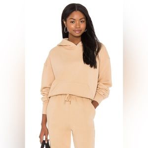 WeWoreWhat matching hoodie and jogger sweatpants set in color sand.